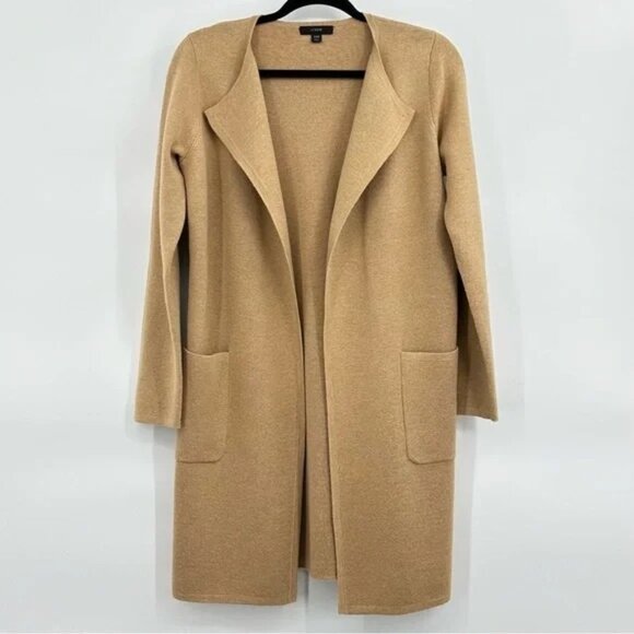 J. Crew Juliette Collarless Open Front Cardigan Sweater Blazer Small - Picture 5 of 13